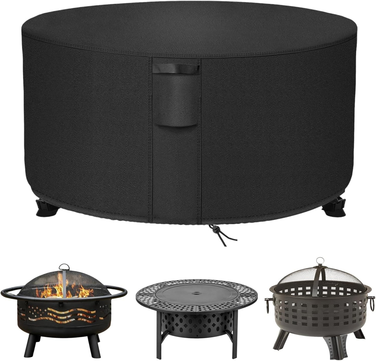 Fire Pit Cover round 48 Inch for Outdoor Fire Pit/Table
