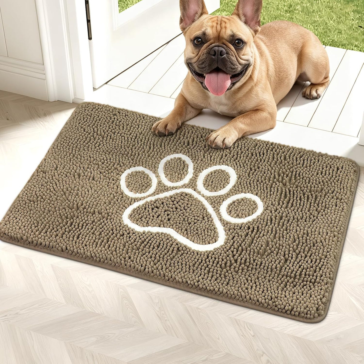 Super Absorbent Dog Door Mat, 30"*20" anti Slip Mat for Muddy Paws