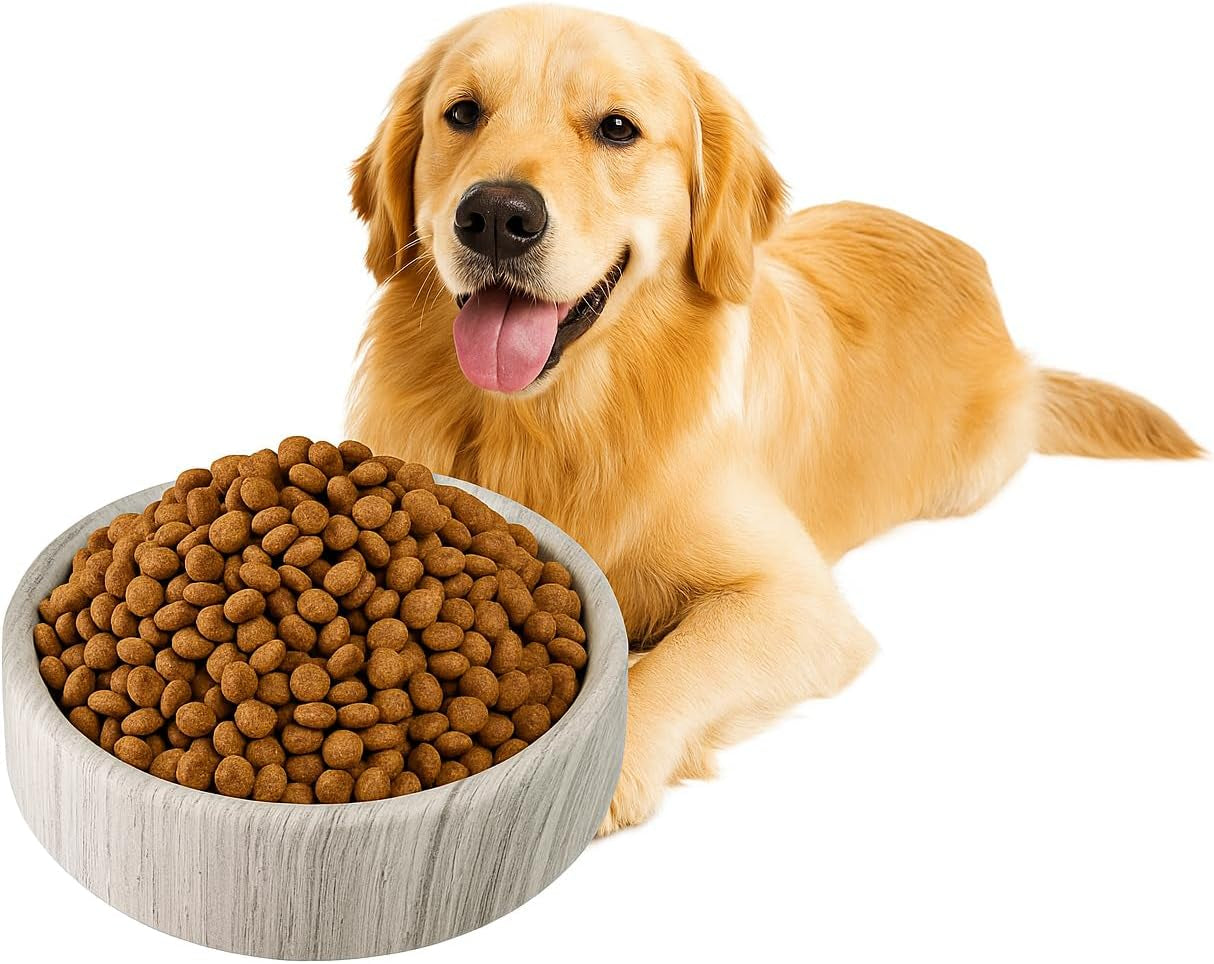 Marbledog Bowls - Large Dog Water Bowl,Spill Proof Dogs Water Bowl,Non Slip Quiet Bottom,Easy to Clean,Applies to Dog,Big,Extra Large Pet,Heavy Duty Pet Bowls for Indoor/Outdoor,Grey（Ns039）