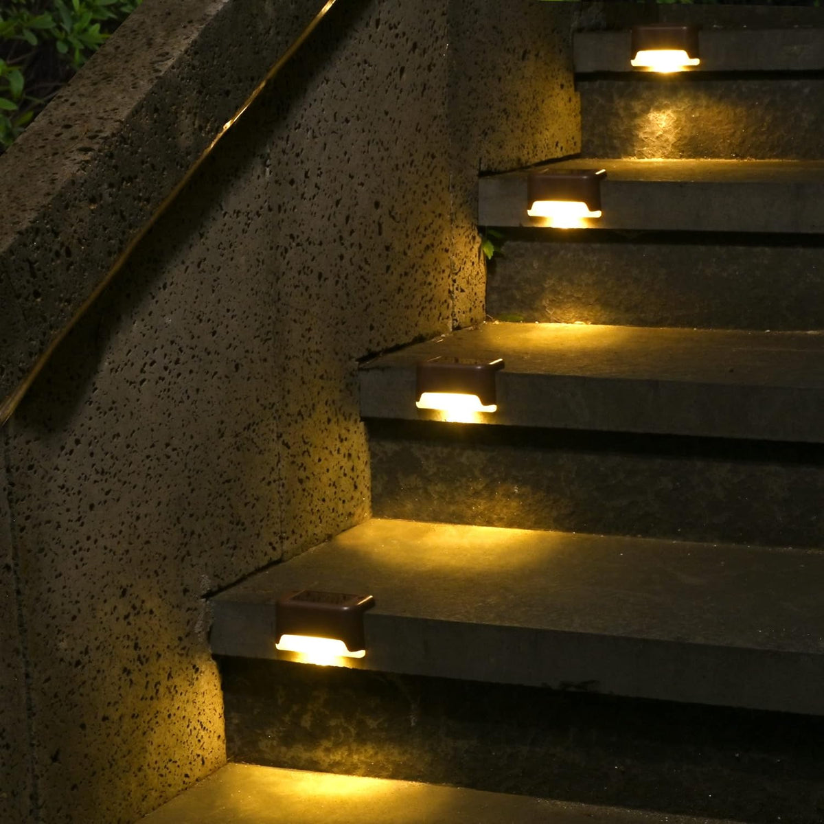 SOLPEX Solar Deck Lights 12 Pack, Waterproof Led Lights, Warm White
