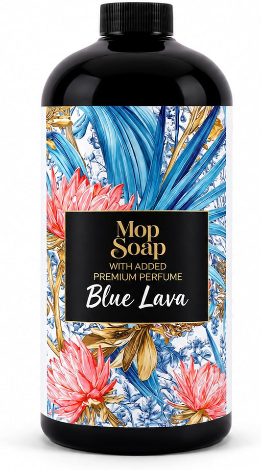 Scented Mop Soap: Floor Cleaner for Mopping, Blue Lava, 33.8 Oz