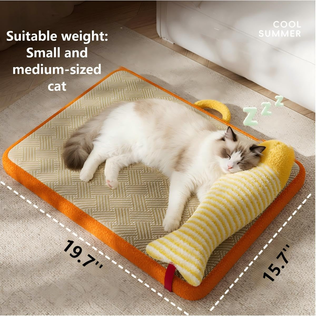 Cat Cooling Mat 19.7"X15.7" for Indoor Cats & Dogs