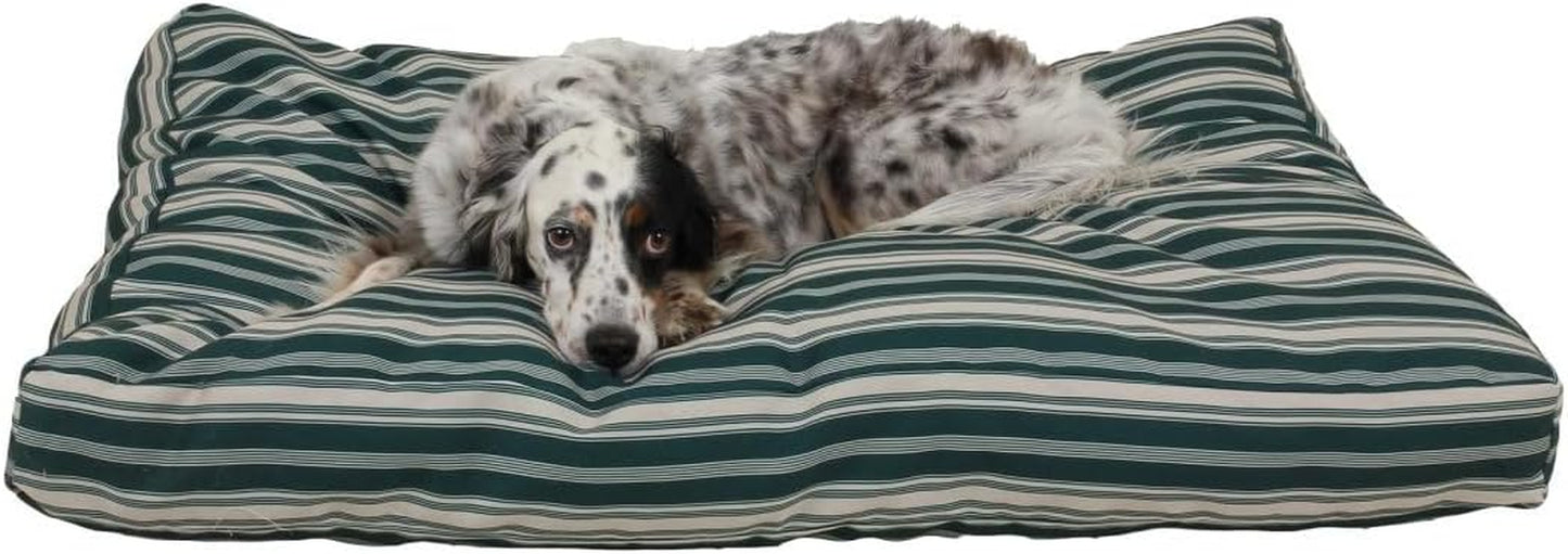 CAROLINA PET COMPANY Striped Faux Gusset Jamison Indoor/Outdoor Bed