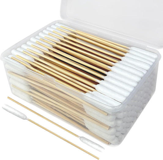 200 PCS Dog Ear Cleaning Kit; 6-Inch Large Cotton Swabs