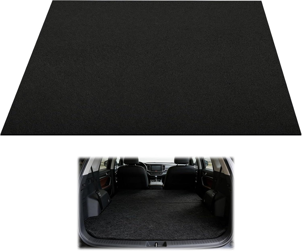 Universal Cargo Liner Mat, 61" X 72.8" Felt Cargo Liner Trunk Mat with Non Slip Backing, Protective Dog Seat Cover to Protect Vehicle Interior for SUV Trucks Vans and Cars, Waterproof