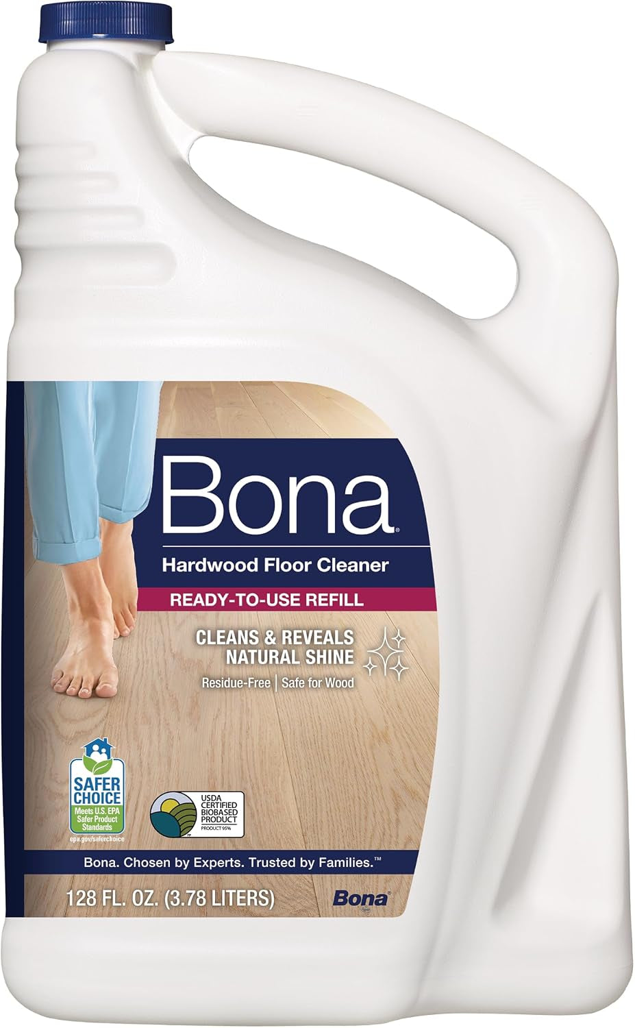 Bona Hardwood Floor Cleaner Refill - 128 Fl Oz - Unscented