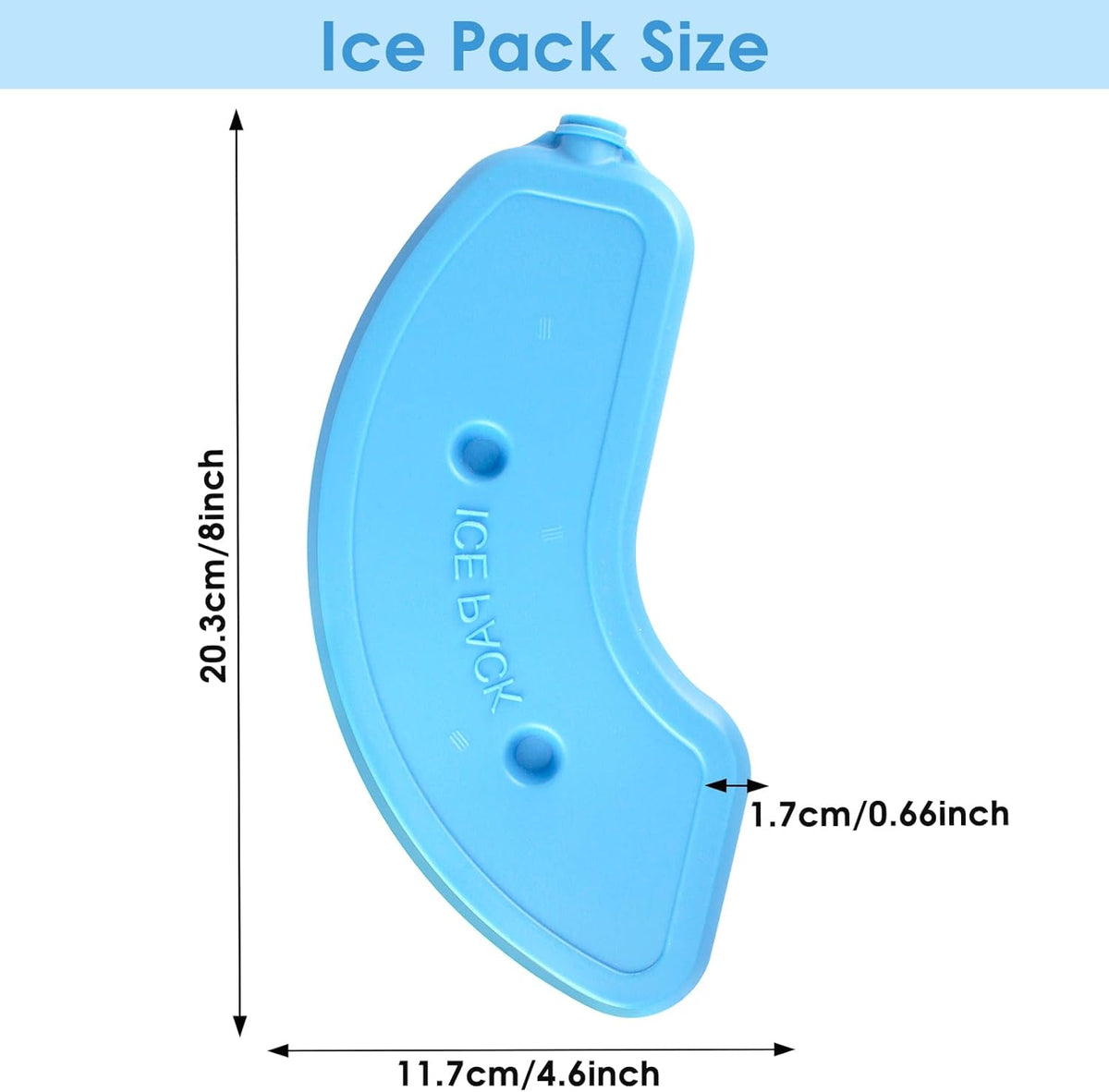 2 Pcs Replacement Ice Packs for Automatic Cat Feeder Wet Food and Automatic Pet Feeder （Place It Horizontally, Not Vertically）