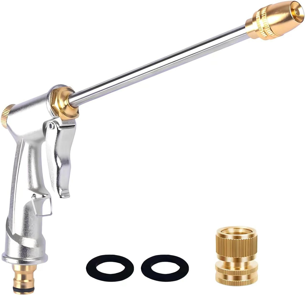 Hose Sprayer Nozzle Heavy Duty High Pressure Water Adjustable Spray Gun