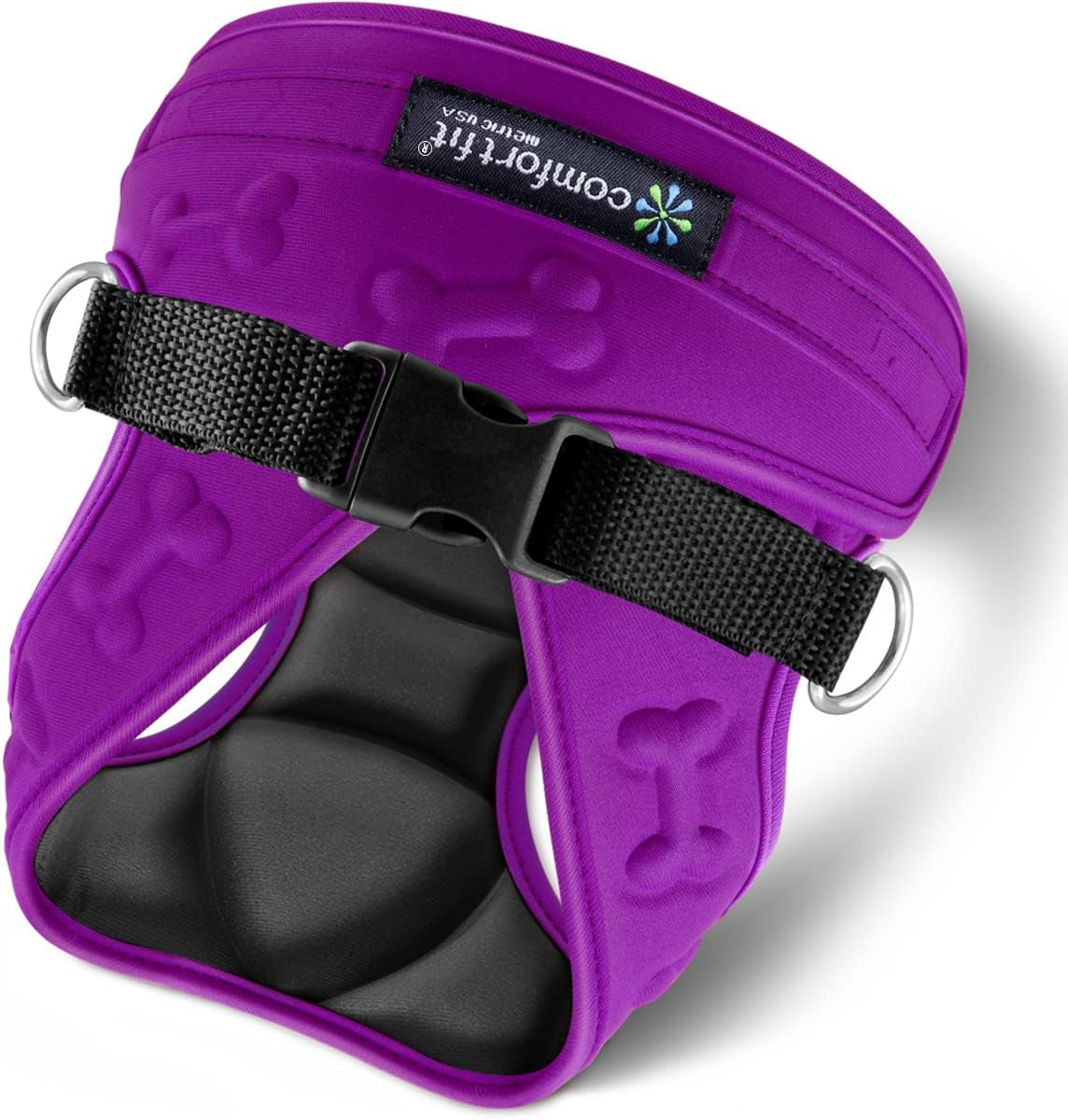 Comfort Fit Dog Harness, Soft Padded Easy Step-In Vest - Purple, Small