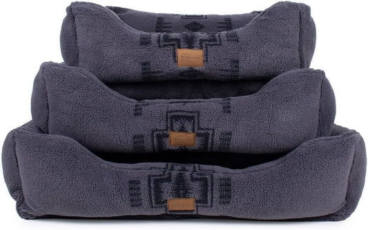 Pendleton Harding Tonal Berber Kuddler Dog Bed in Gray, M
