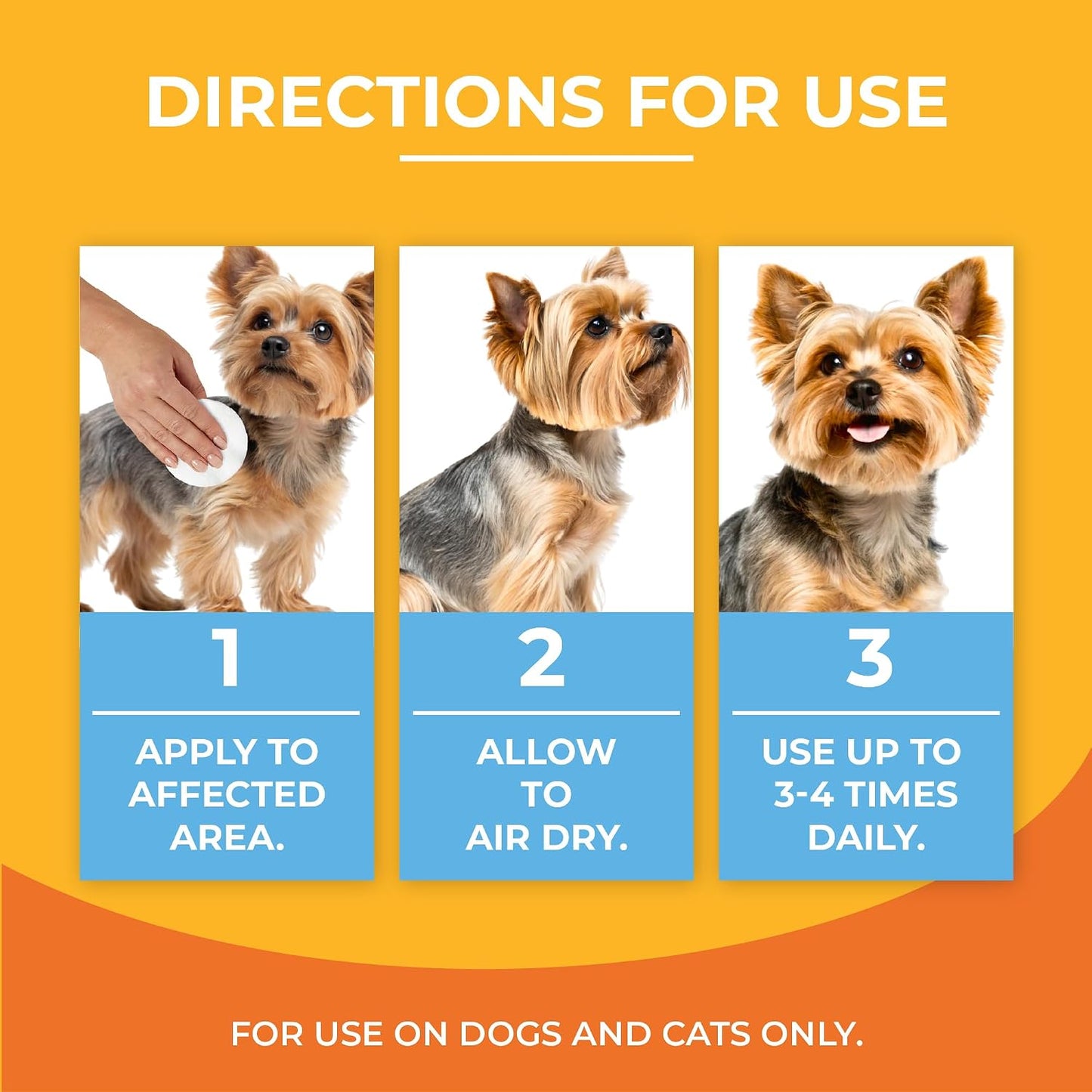 Paw Science 3% Chlorhexidine Wipes for Dogs and Cats - Cleansing Antiseptic, Antibacterial, Antifungal Wipes with Aloe for Skin Infections, Itchy Yeast Paws, Cat Acne