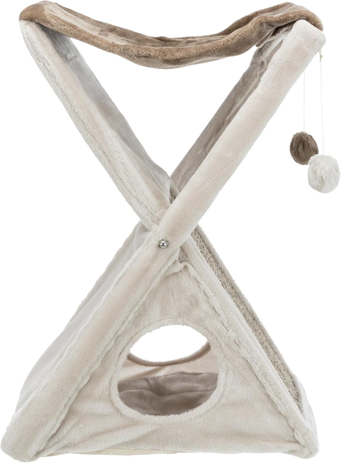 TRIXIE Miguel 25.5-In Foldable Cat Tree with Sisal Pad, Greige