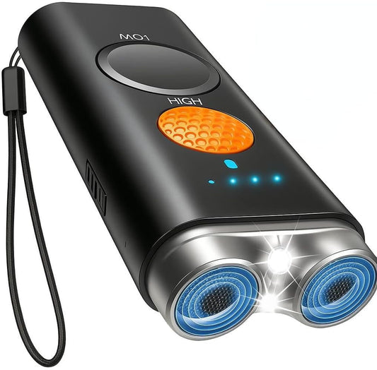 Dog Bark Deterrent Device 3 in 1 Ultrasonic anti Barking Device with Dual Emitters 50Ft Range Rechargeable Portable Training Tool with 2X Power Safe Bark Control for All Breeds Indoor Outdoor (BLACK)