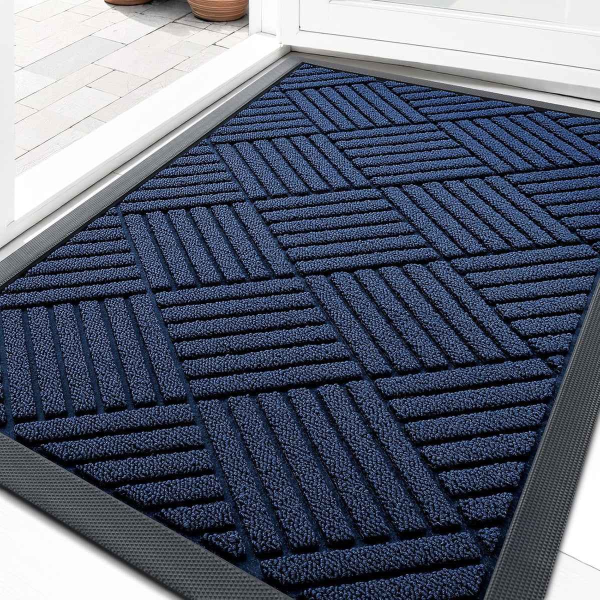 OLANLY Front Door Mat outside Entrance, Waterproof Heavy-Duty Doormat