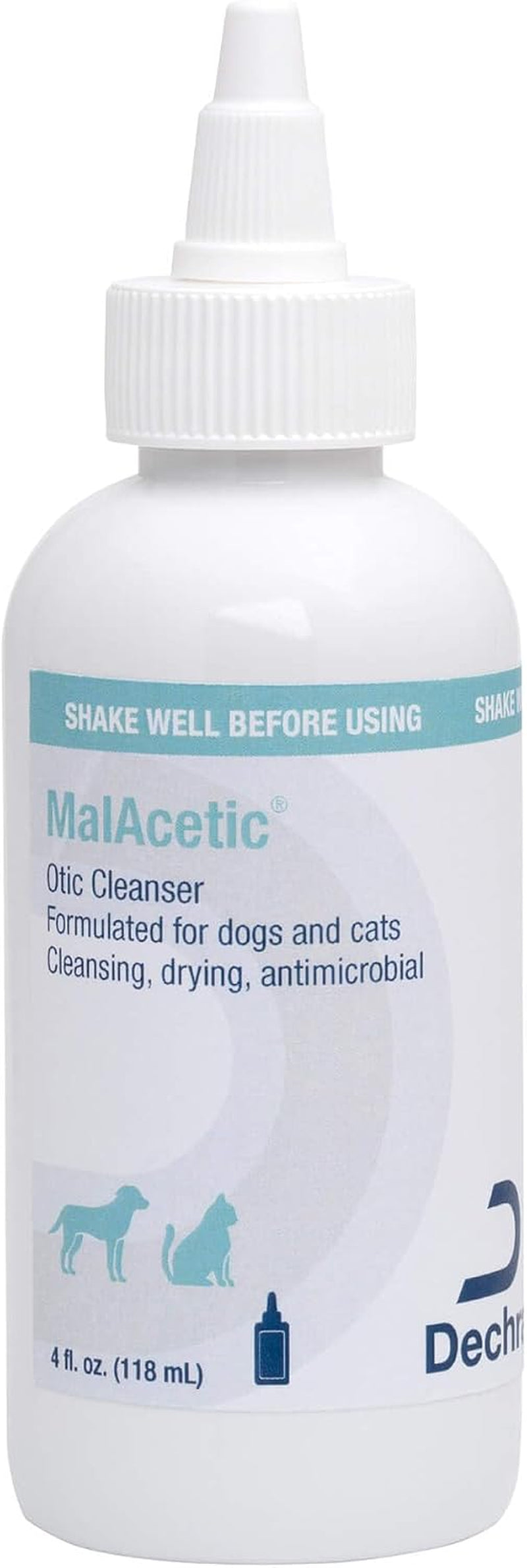 Malacetic Otic Cleanser for Dogs and Cats, 4 Oz