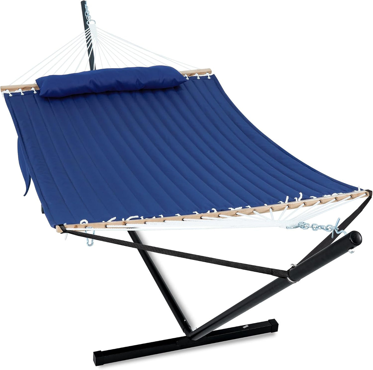 GAFETE 2 Person Hammock with Stand for Outside, Heavy Duty Steel Stand