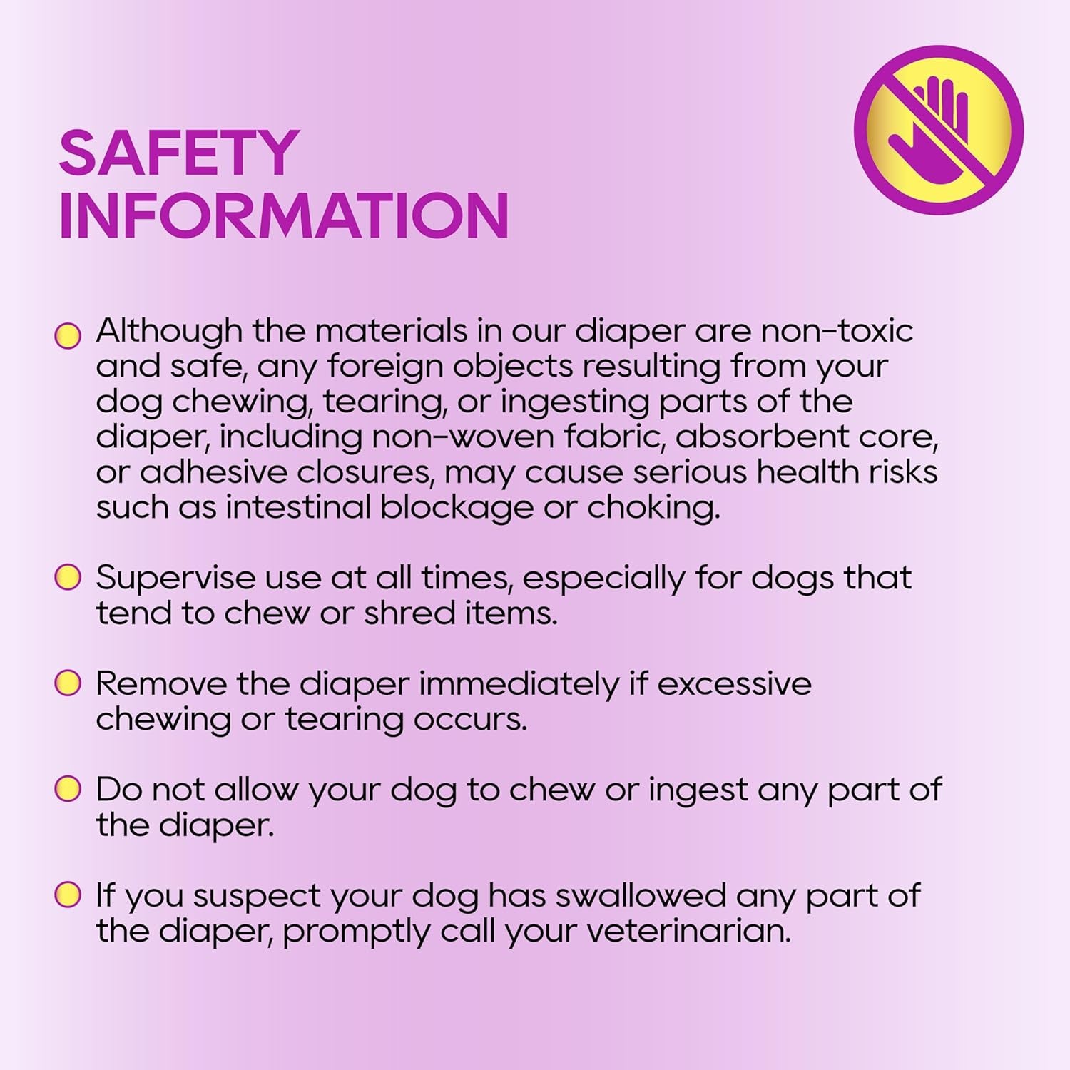 HONEY CARE All-Absorb Disposable Female Dog Diapers Extra Small Size, Improved, 50 Count, Super Absorbent, Breathable, Wetness Indicator (Pack of 1, 50 Count Total)