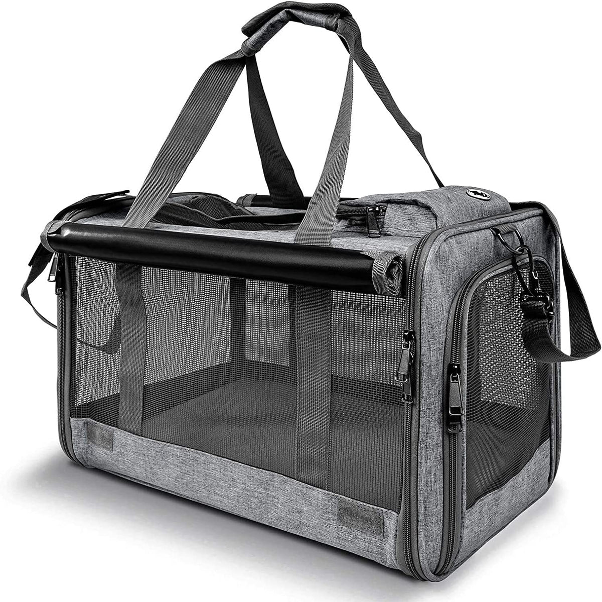 GAPZER Pet Carrier for Large Cats up to 20Lbs Soft-Sided Privacy Protection