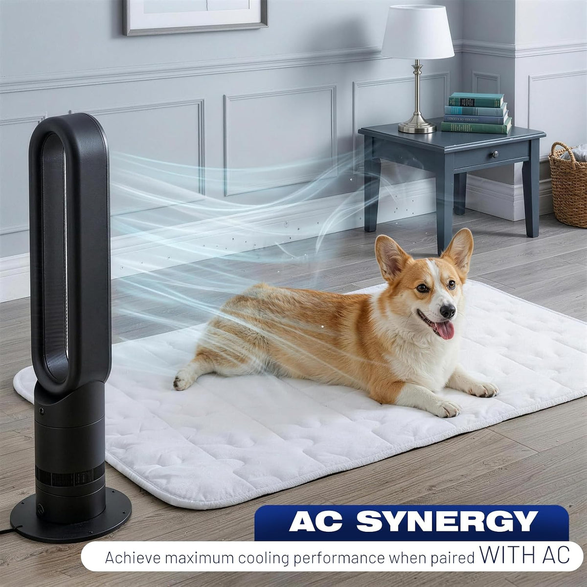 Cooling Dog Mat X-Large, Breathable 3D Mesh No-Gel Pad, Gray