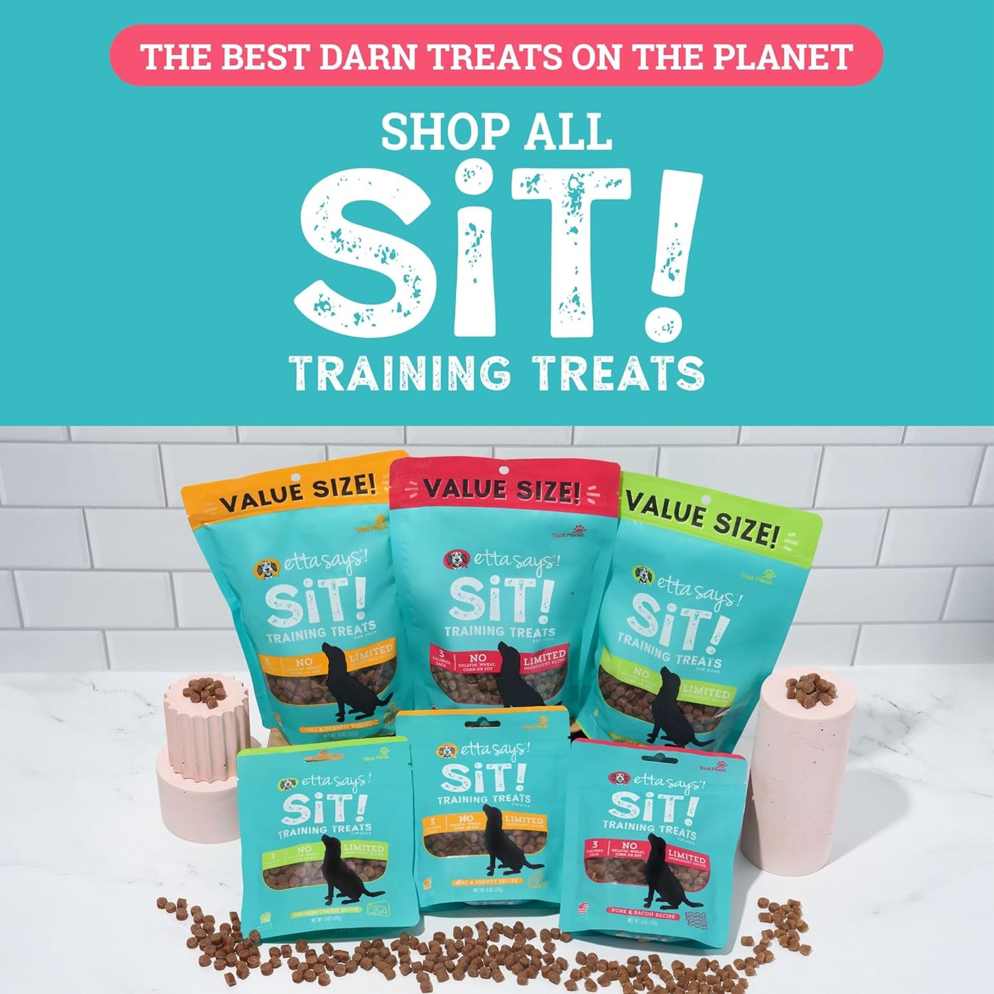 Etta Says! Training Treats - All Natural Pork and Bacon Soft Treats for Dogs - Made in the USA (16 Oz Pack of 1)