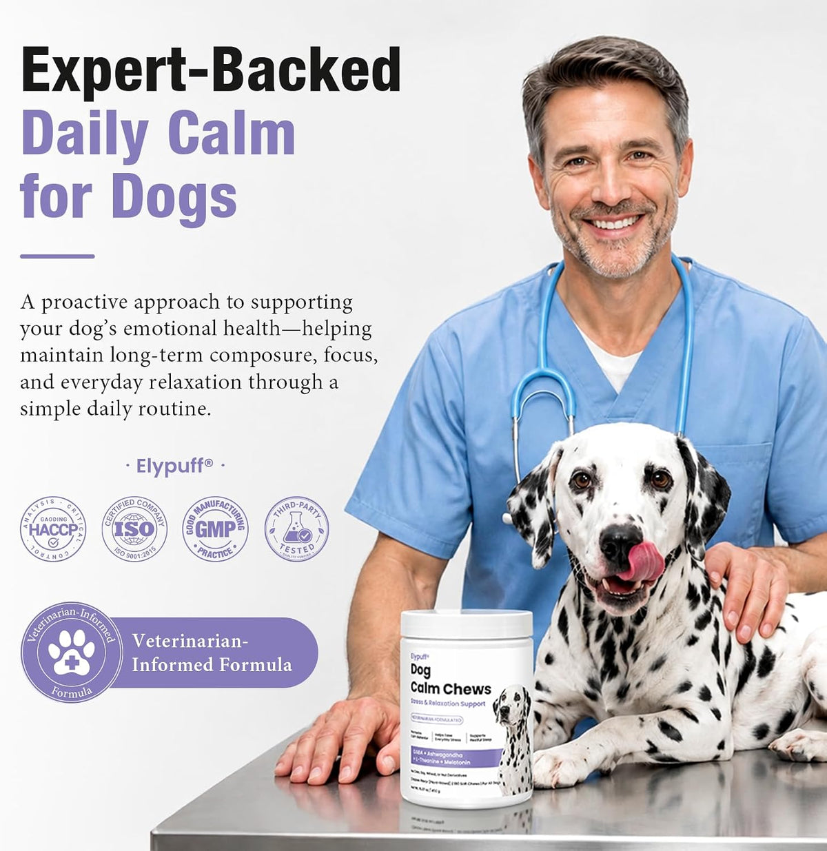 Calming Chews for Dogs - 180Ct Dog Calming Chews Anxiety and Stress Relief