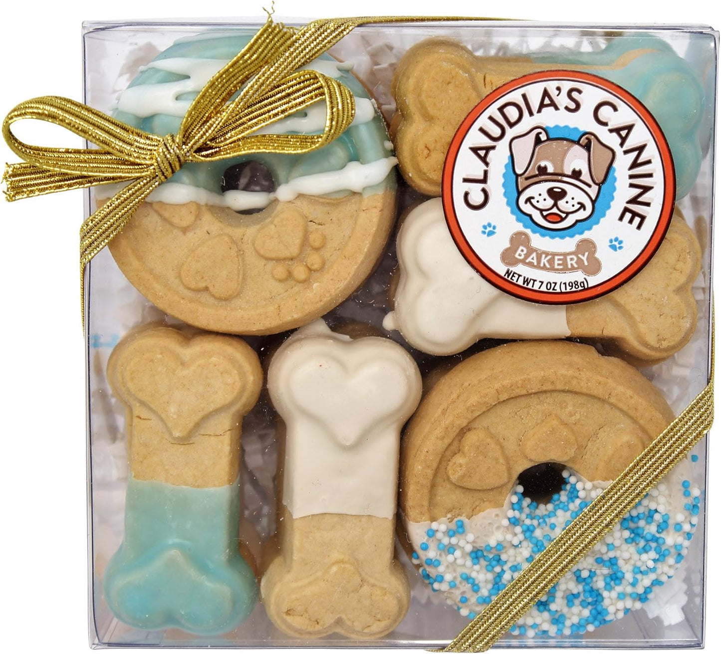 Claudia'S Canine Bakery - Blue Buddies Signature Gift Box of Gourmet Dog Cookies