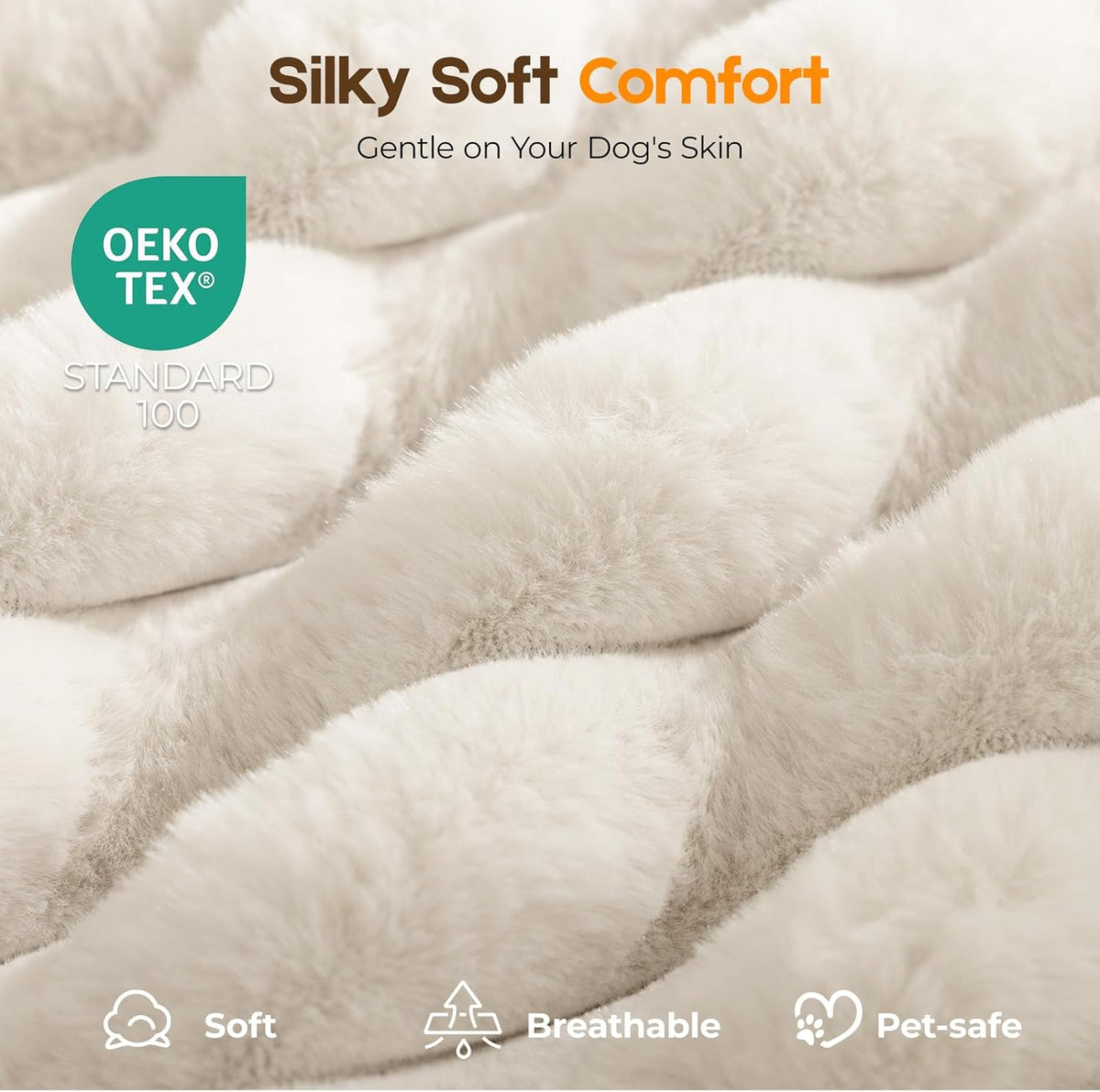 Orthopedic Dog Bed for Medium Dog, Waterproof Washable Pet Bed for Crate