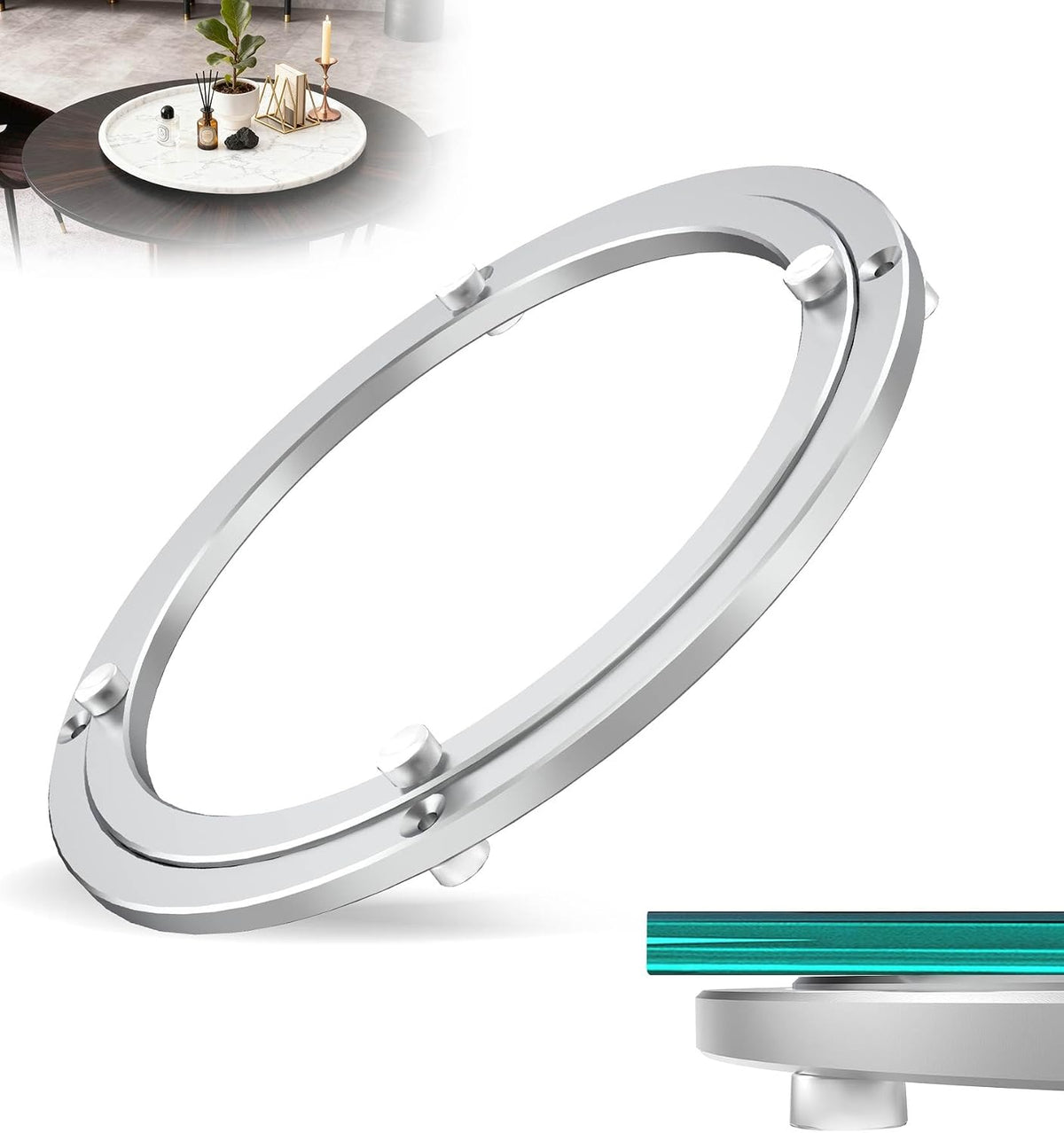 Lazy Susan Hardware 10 Inch, 500Lbs Heavy Duty Bearing