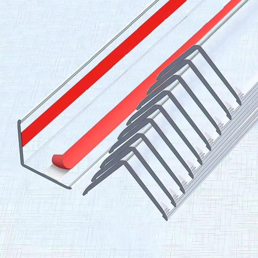 Clear Self-Adhesive Wall Corner Guards, 10 Pack, 1.2In X 39.5In