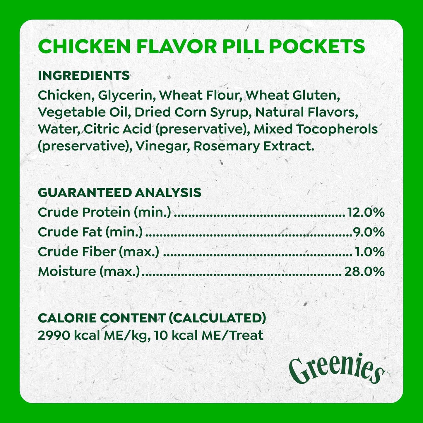 Greenies Pill Pockets for Dogs Small Size, Tablet Pill Treats for Dogs, Chicken Flavor, 3.2 Oz. Pouch