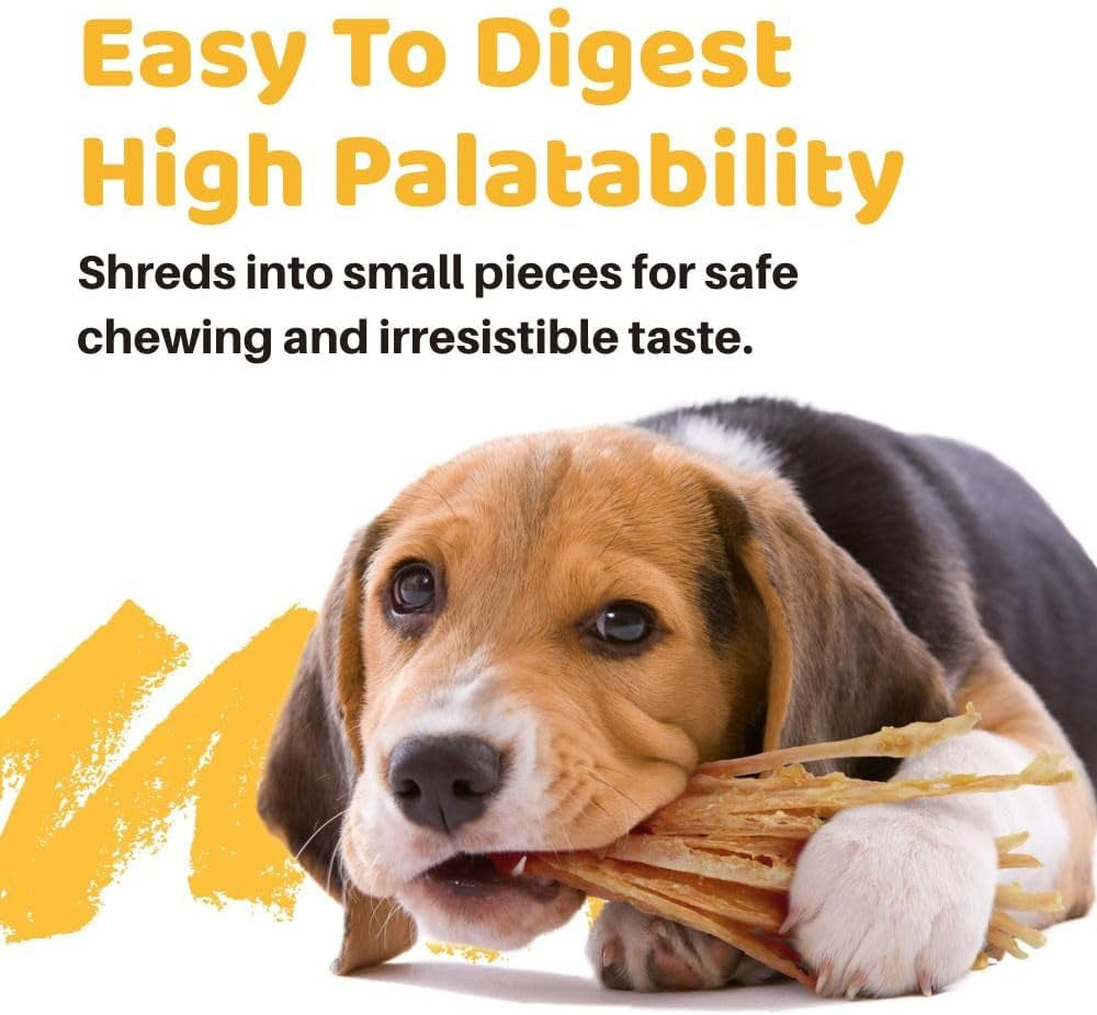Ipaw Turkey Tendons for Dogs, Single Protein, Hypoallergenic, All Natural Human Grade Puppy Chew, Rawhide Alternative Dog Treats, 1 Pack Strip (Large)