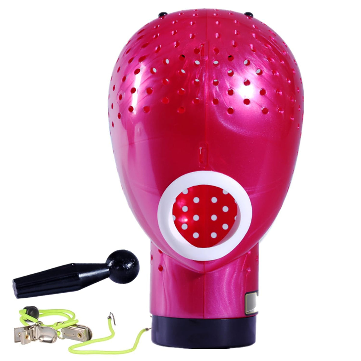 HOMEGOAL Hair Dryer Fresh Wig Head Dryer Stand Holder Mannequin Head, Drying Wig from inside to Outside, Quickly, Easily, for Lace Wig Scalp Cap Net (Pink)