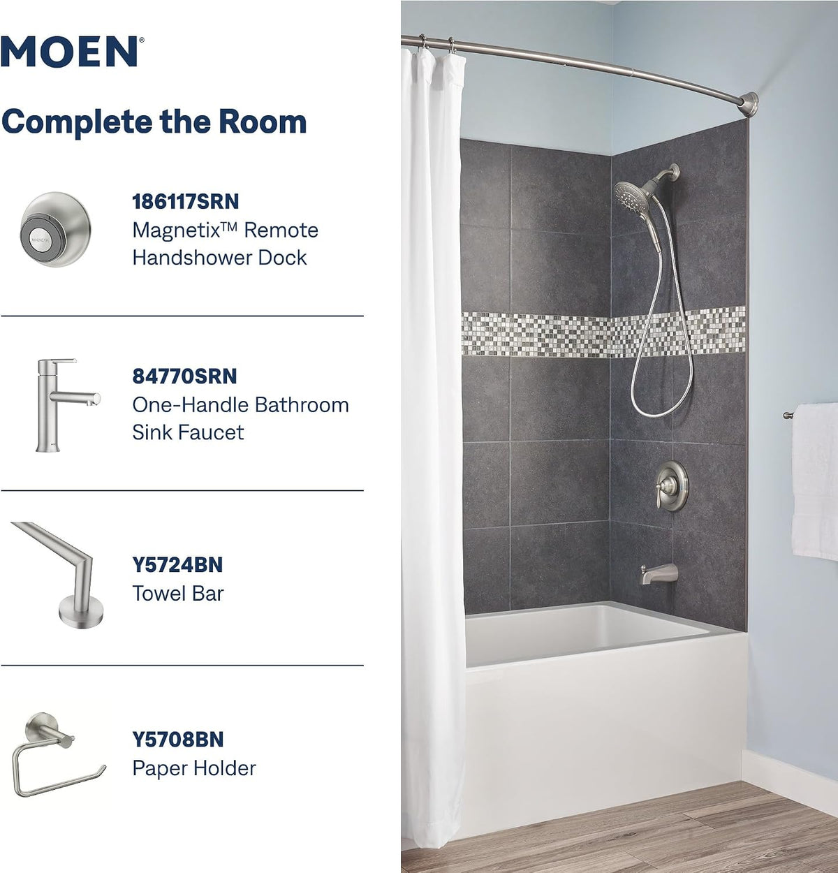 Moen Engage Spot Resist Brushed Nickel Handheld Showerhead