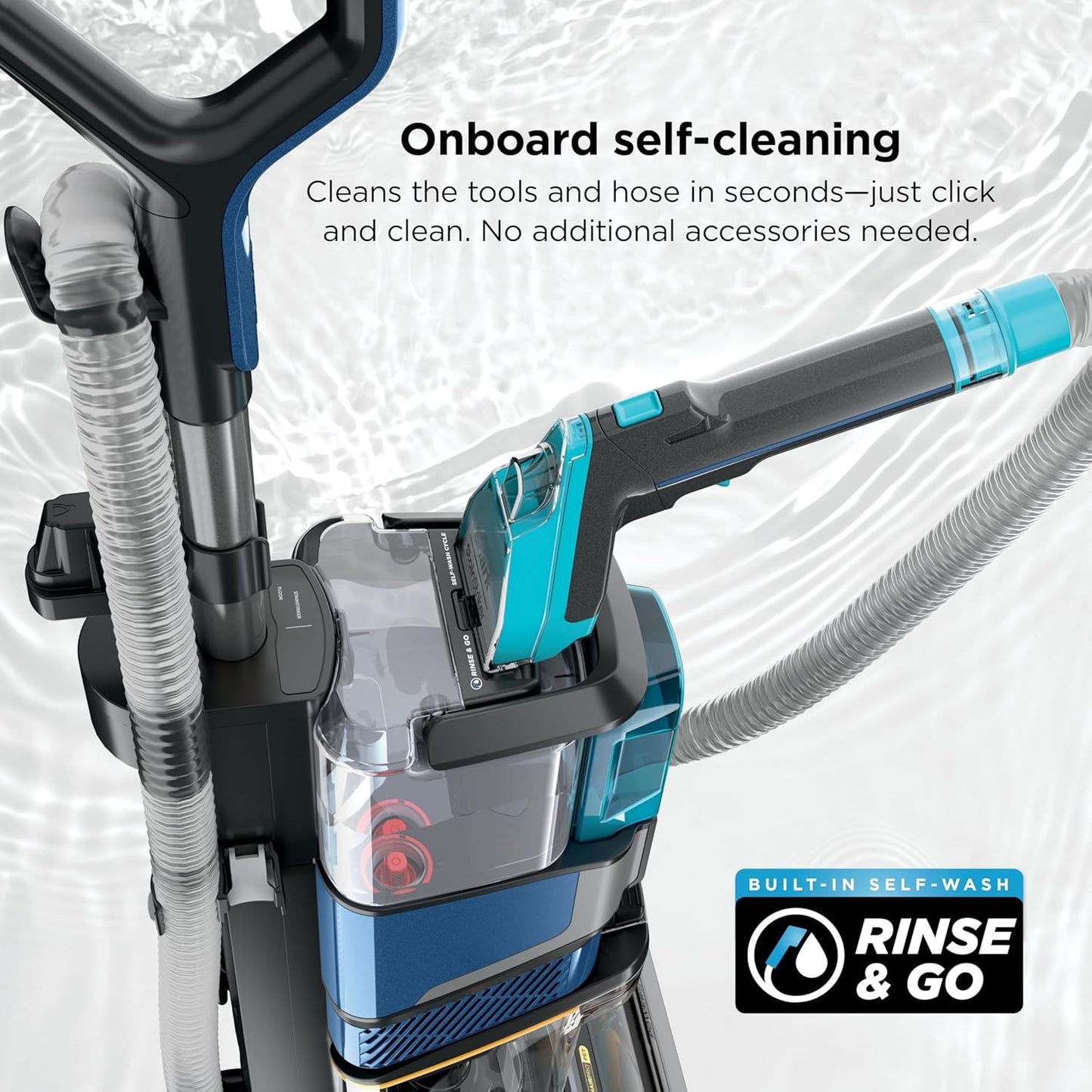 Shark Carpetxpert Hairpro | Upright Carpet, Area Rug & Upholstery Cleaner | Stainstriker Handheld Tough Stain Remover & Onboard Self Clean | Pet Hair Pickup & Odor Removal | 5 Tools | Navy | EX304