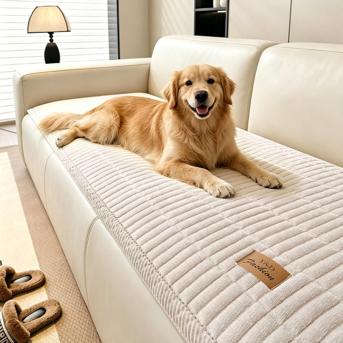 Flannel Non Slip Couch Covers for Dogs, 28”X71” Pet Sofa Protector