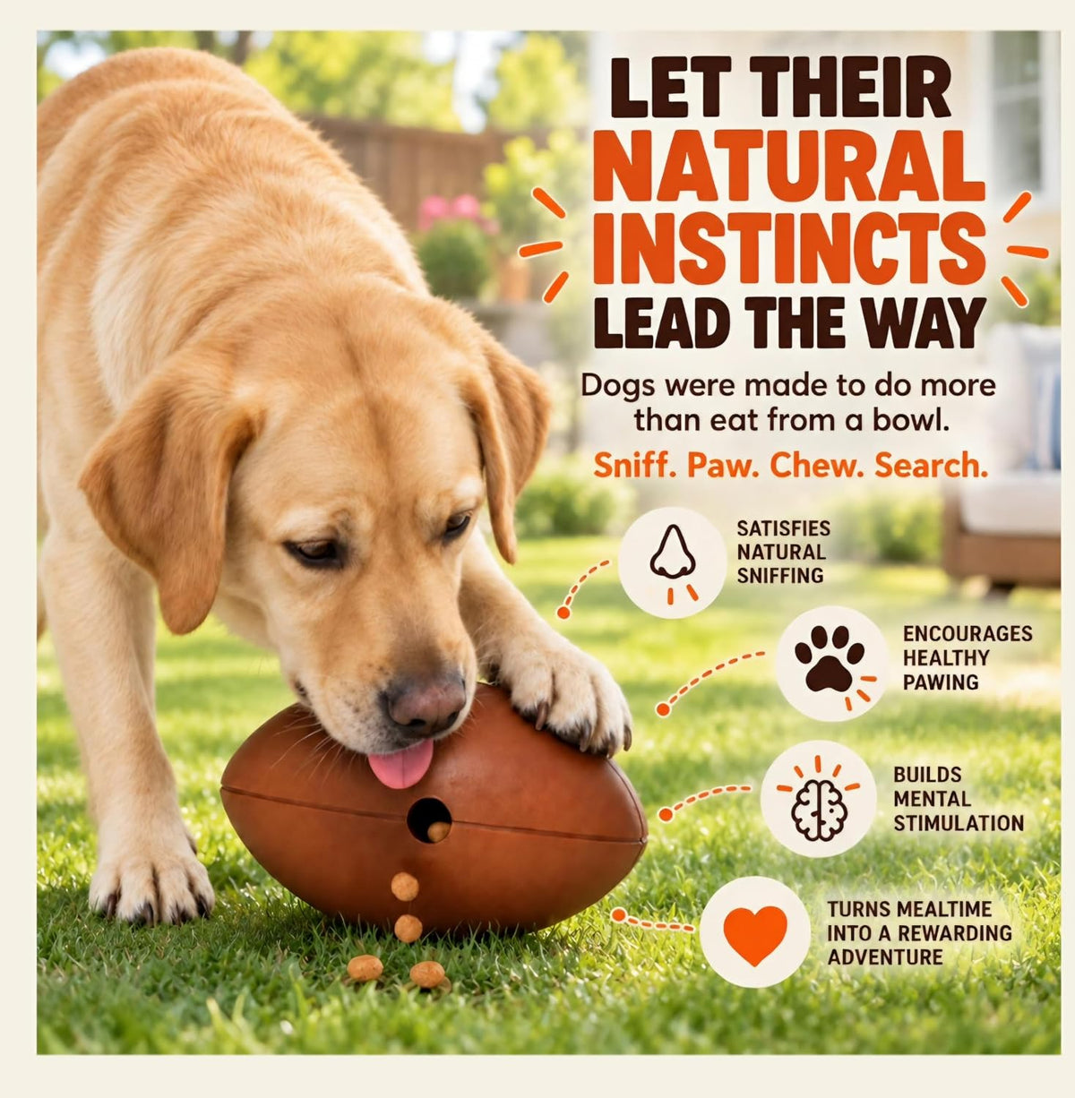 Food Puzzle Feeder for Large or Medium Dogs, 5C