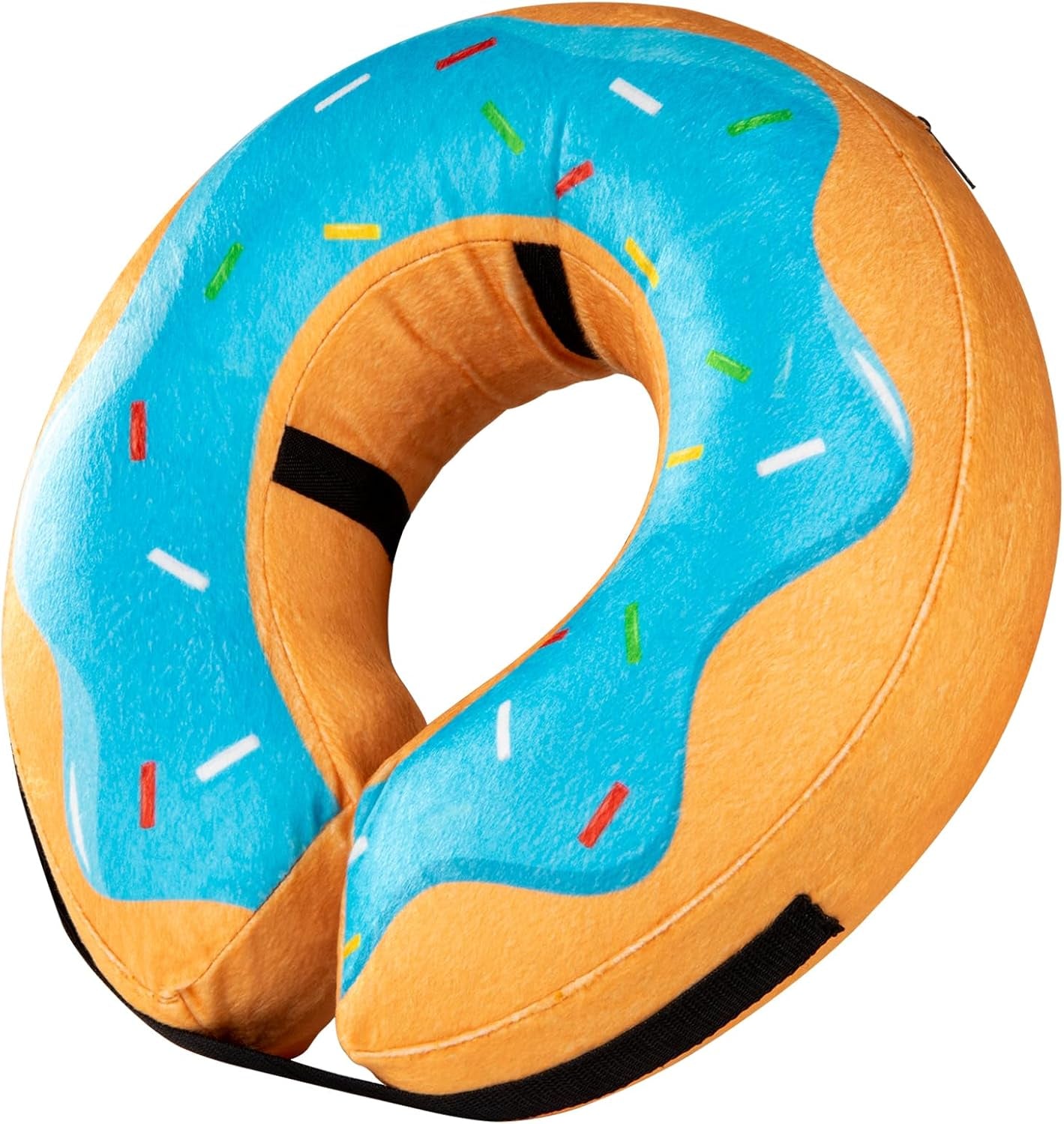 Grand Line Donut Inflatable Collar for Dogs and Cats, Soft Recovery Dog Cone after Surgery, Protective Pet Neck Cone for Small, Medium, Large Dogs, Not Block Vision (Blue, S)