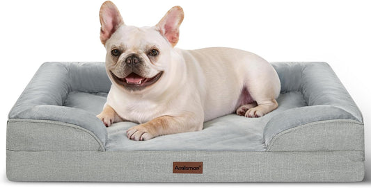 Dog Beds Medium Size Dog, Orthopedic Waterproof Pet Sofa Bed with Sides