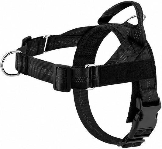 Adjustable Dog Harness No Pull with Soft Padded Straps, Reflective Front Clip Vest with Handle for Small Medium Large Dogs – Comfortable, Durable & Easy to Control for Walking & Training
