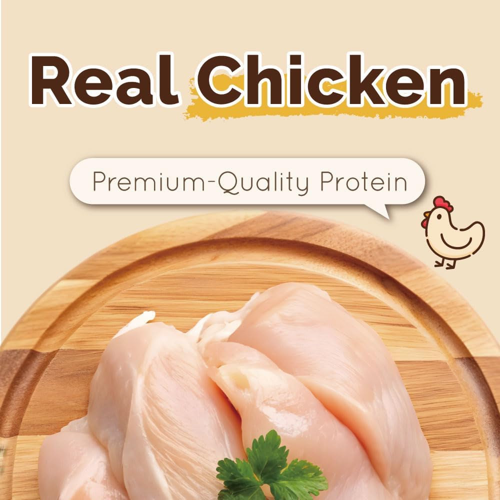 Gootoe Dog Treats, All Natural, Low Fat, Premium Training Chews, Healthy & Easily Digestible, Treat and Train, Chicken Breast Wrapped Sticks,1.5Lb