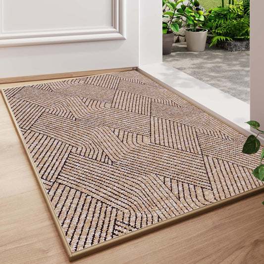 Front Door Mat Indoor Entrance Welcome Entry Mats Brown 17"X30"