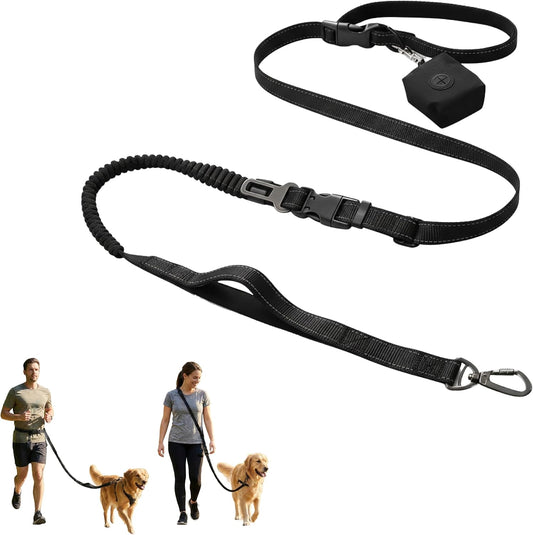Hands Free Dog Leash for Running & Walking, Crossbody & Waist