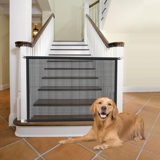 Cupount Dog Screen Mesh Gate for House, Stairs and Doorways, 29 X 38 In