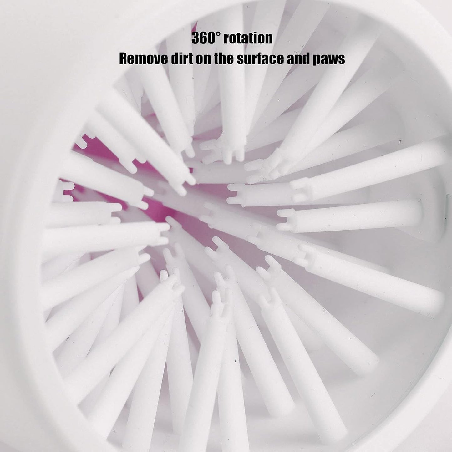 Dog Washer Cup, Protable Safe and Non‑Irritating Dog Washer Feet Cleaner for Dog for Dogs for Paws(Pink)