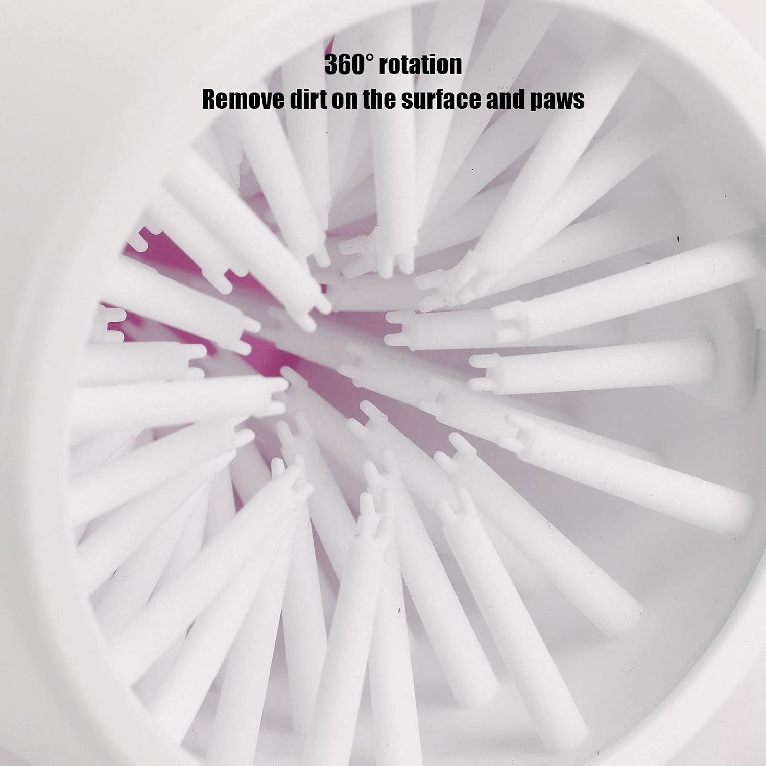 Dog Washer Cup, Protable Safe and Non‑Irritating Dog Washer Feet Cleaner for Dog for Dogs for Paws(Pink)