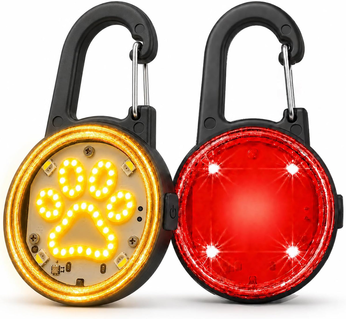 2 Pack Dog Collar Light,4 Modes Rechargeable LED Lights for Night Walking