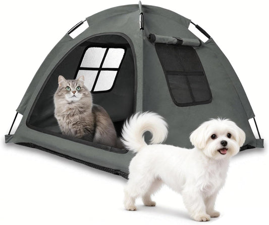 Anti-Anxiety Open Pet Tent for Cats & Dogs, Calming Hideaway