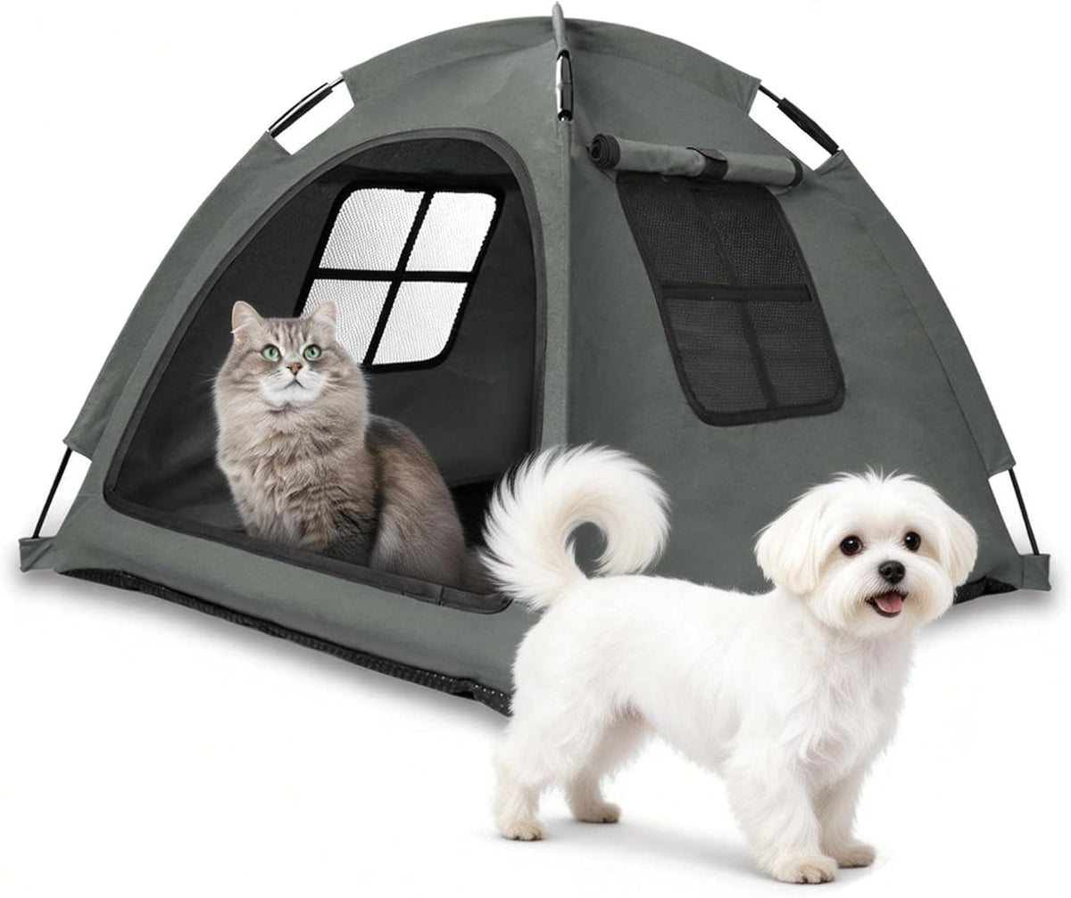 Anti-Anxiety Open Pet Tent for Cats & Dogs, Calming Hideaway
