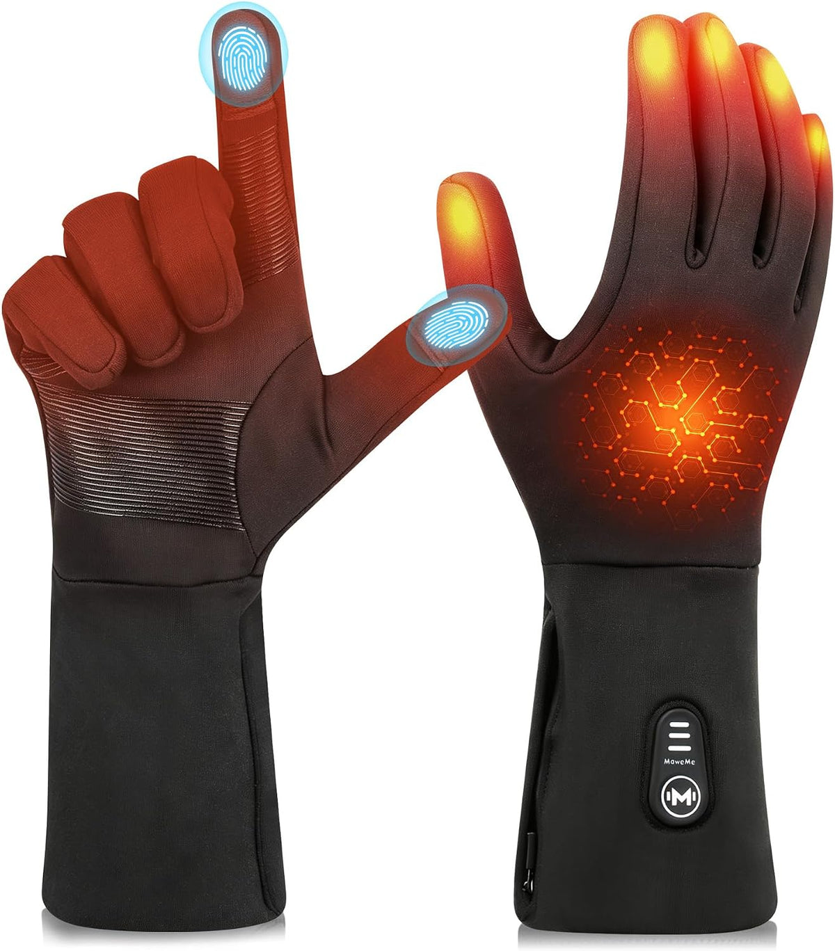 Heated Glove Liners for Men Women, Electric Battery Thin Heated Work Gloves