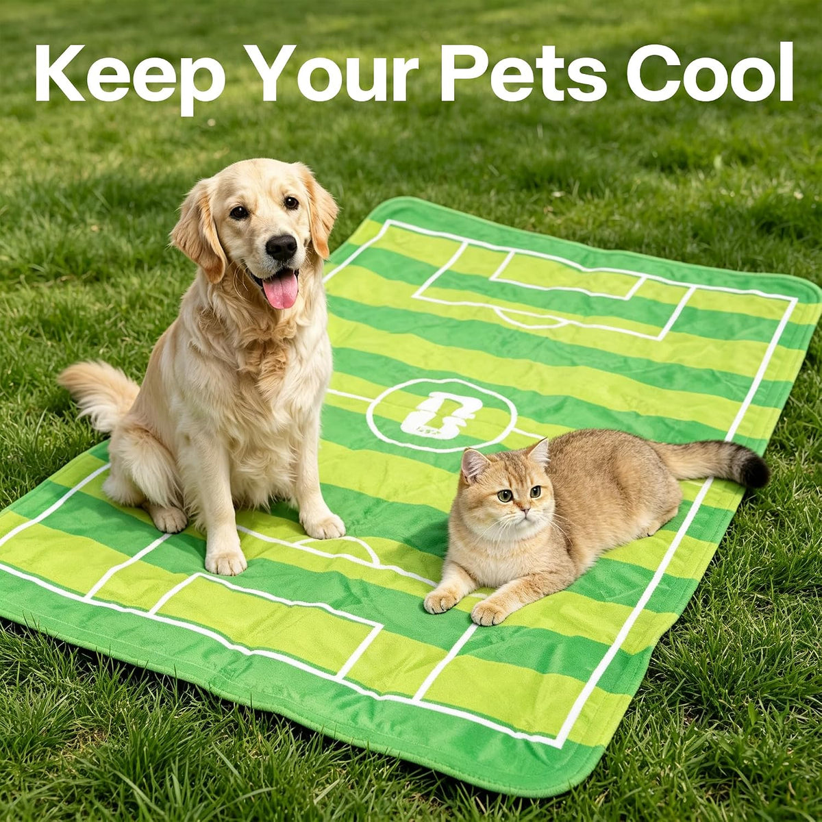 FIFA Dog Cooling Mat, Cooling Blanket for Dogs,Washable, S